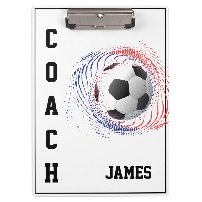 Clipboard-Fußball-Coach-Zwischenablage Klemmbrett (Vorderseite)