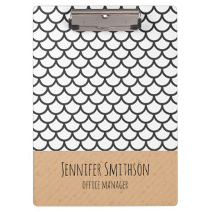 Clipboard im modernen geometrischen Stil Klemmbrett
