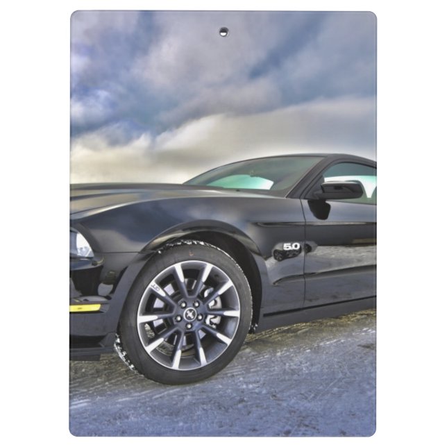 Clipboard Mustang Car Lehrer Office Peace Liebe Klemmbrett (Rückseite)
