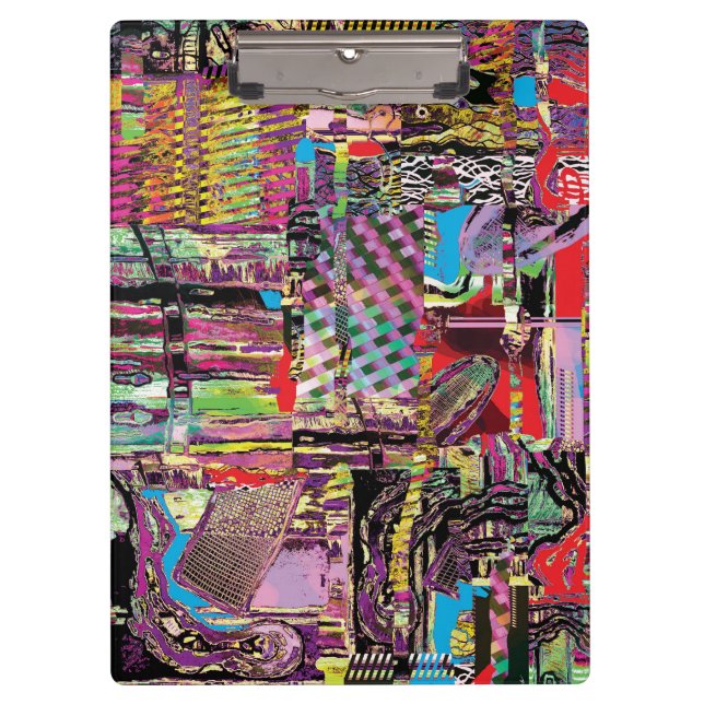 Clipboard – Urbane Fraktale Klemmbrett (Vorderseite)