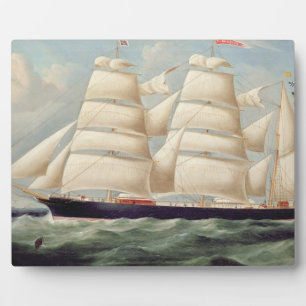 Clipper Barque 'Clendovey' (Öl auf Leinwand) Fotoplatte