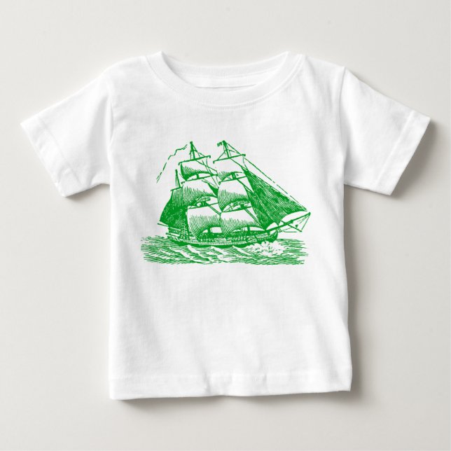 Clipper - grün baby t-shirt (Vorderseite)