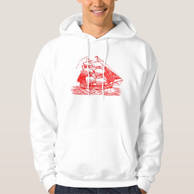 Clipper - Red Hoodie (Vorderseite)