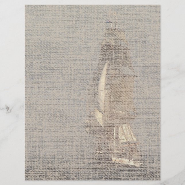 Clipper-Segelschiff-Briefkopf (Vorderseite)