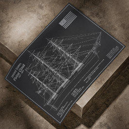 Clipper Ship Flying Cloud - Blueprint PD Poster