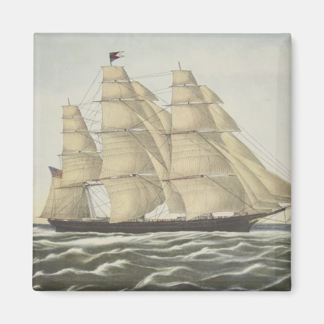 Clipper Ship, Flying Cloud Magnet (Vorne)
