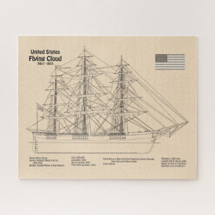 Clipper Ship Flying Cloud - Ship Blueprint SD