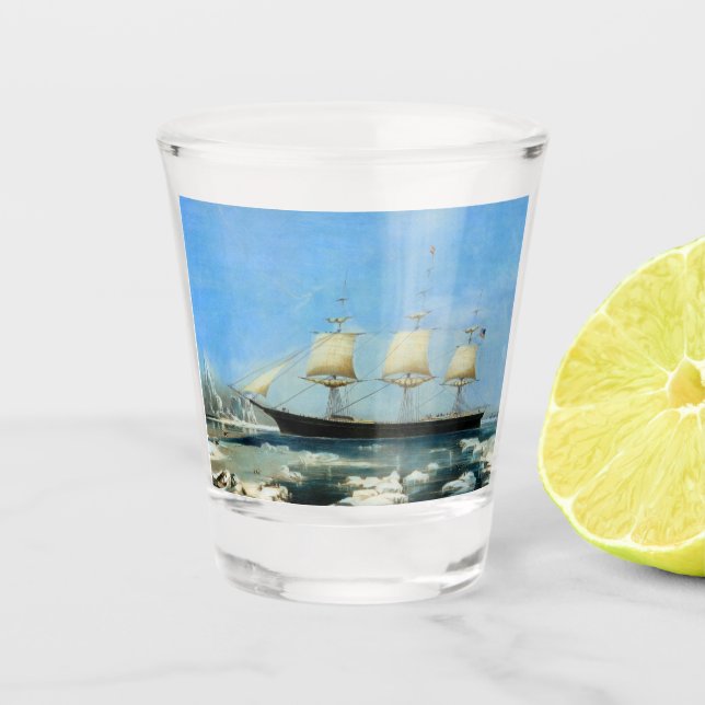 Clipper Ship Red Jacket 1854 Schnapsglas (Vorderseite)