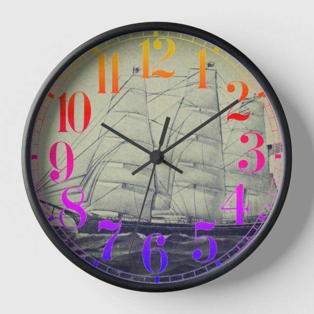 Clipper Ship Young America 1853 Uhr (Vorderseite)