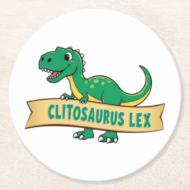 Clitosaurus Lex Untersetzer (Vorderseite)