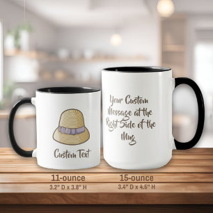 Cloche Hat Beige Tasse