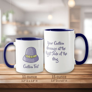 Cloche Hat Lilac-Tasse Tasse