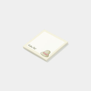 Cloche Hat Yellow Post-it Klebezettel