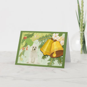 Cloches de carte de Noël de caniche