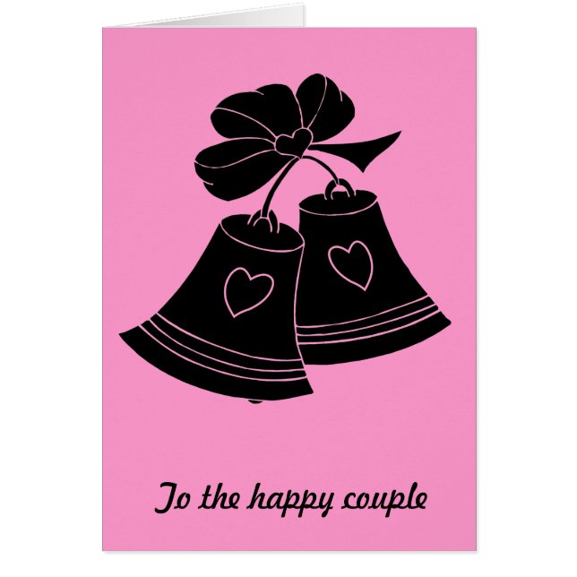 Cloches de mariage, fuschia (Devant)