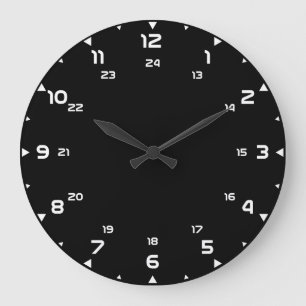 Clock 24h template create your own wall clock-face große wanduhr