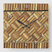 Clock - Brick wall pattern