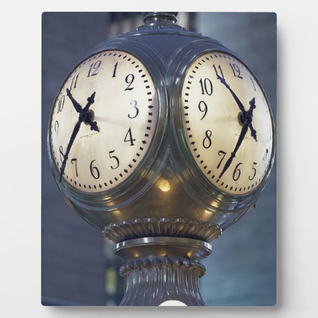 Clock Conkurs Grand Central Station New York Fotoplatte (Vorderseite)