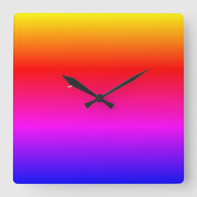 CLOCK COOL  QUADRATISCHE WANDUHR (Vorderseite)