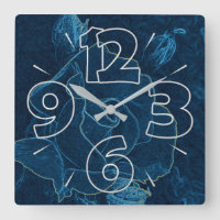 Clock dial 15 - numbers and dashes