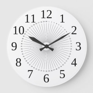 clock dial sun like outlined pointing to the numbe große wanduhr