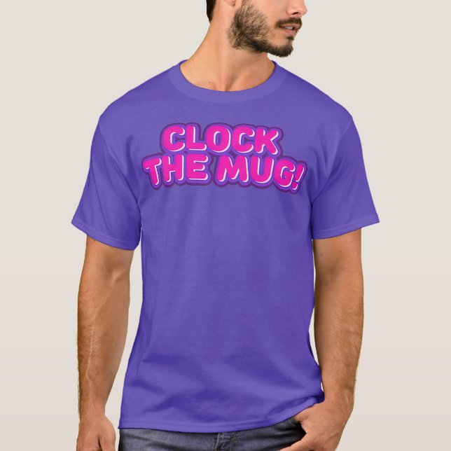 Clock Die Tasse ziehen Lüfter Rosa Premium T-Shirt (Vorderseite)