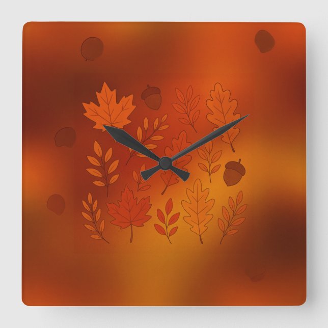 Clock  quadratische wanduhr (Vorderseite)