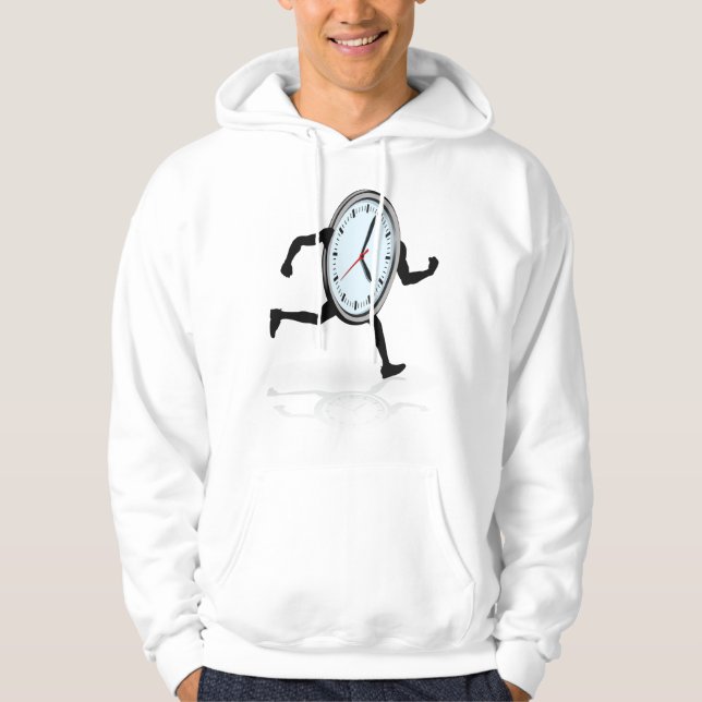 Clock Running Mens Hoodie (Vorderseite)