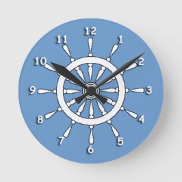 Clock - Ship Helm Runde Wanduhr