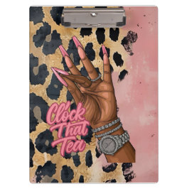 Clock that Teejournal Klemmbrett