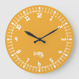 CLOCK TILDE Variation numero 125 S3 Apfel Große Wanduhr