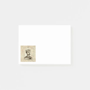 Clockwork Brain STEAMPUNK Vintag Post-it Klebezettel