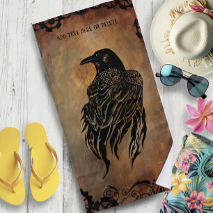 Clockwork Raven Strandtuch