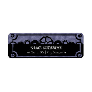 Clockwork Silhouette, étiquette de adresse mariage