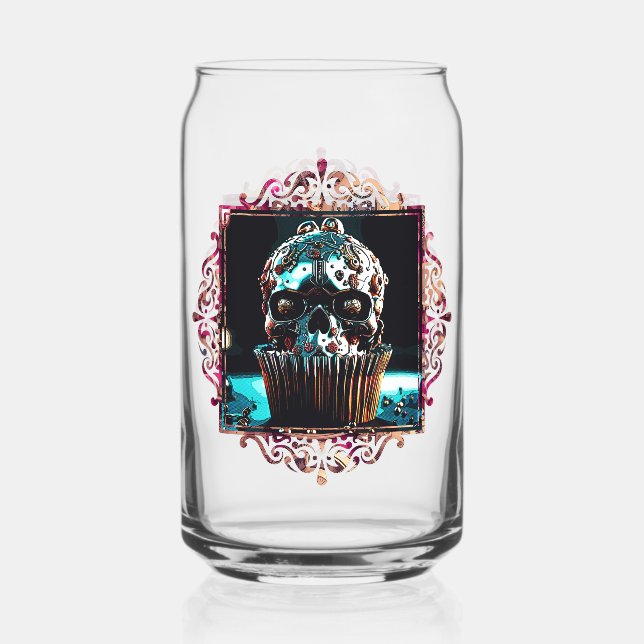 Clockwork Skull Cupcake Dosenglas (Vorderseite)