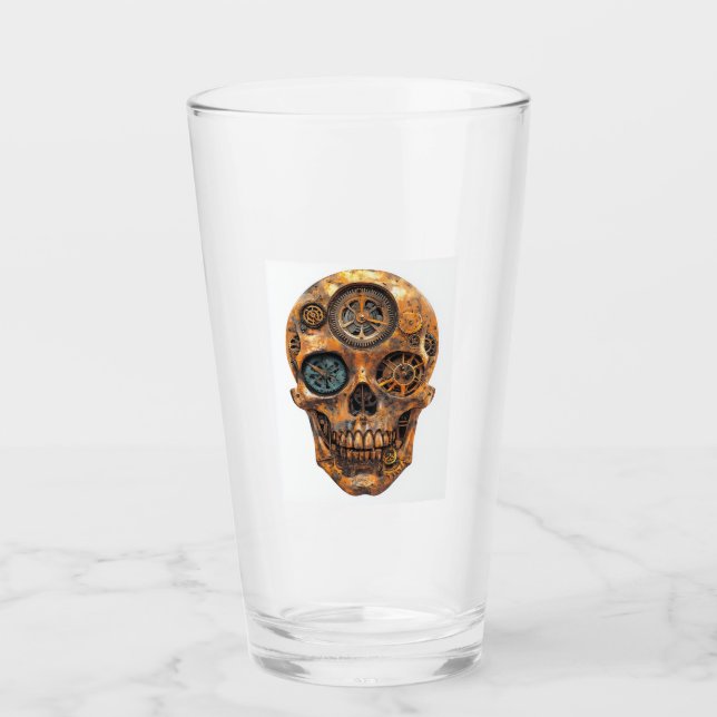 Clockwork Skull Fusion Glas (Vorderseite)