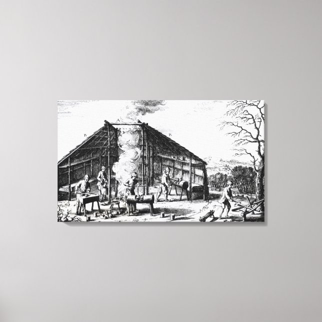 Clog Making Leinwanddruck (Vorderseite)