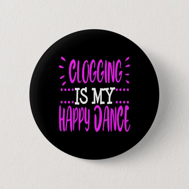 Clogging-T-Shirts Button (Vorderseite)