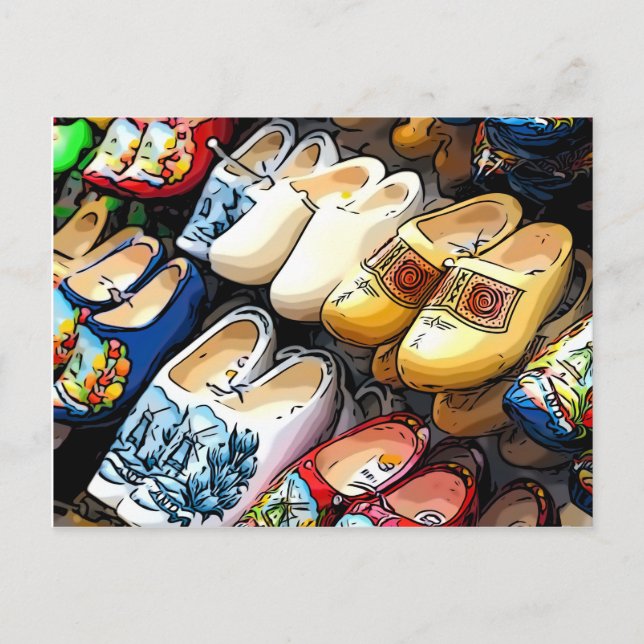 Clogs, Amsterdam, Niederlande/Holland - Postcard Postkarte (Vorderseite)