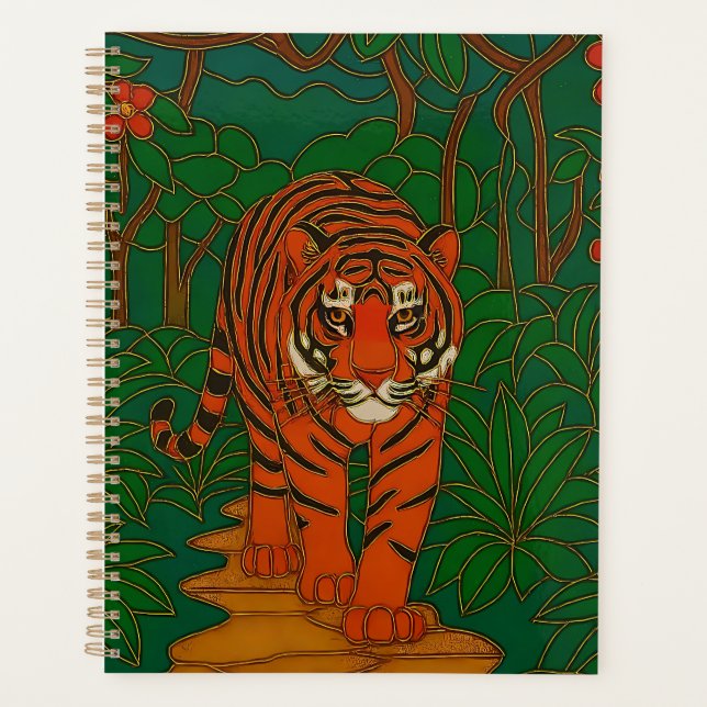 Cloisonne Art Tiger on the Jungle Path Planer (Vorderseite)
