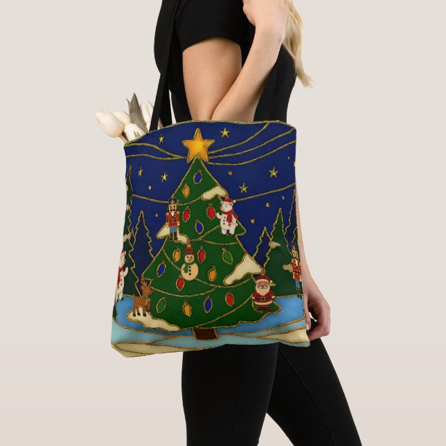Cloisonne Art Whimsical Forest Classic Christmas  Tasche (Von Nahem)