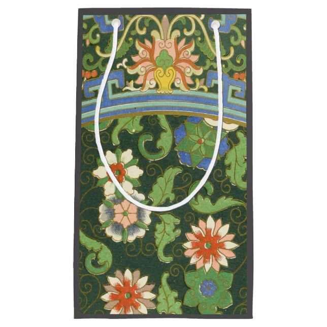 Cloisonne China Patter Asian Oriental Kleine Geschenktüte (Vorderseite)