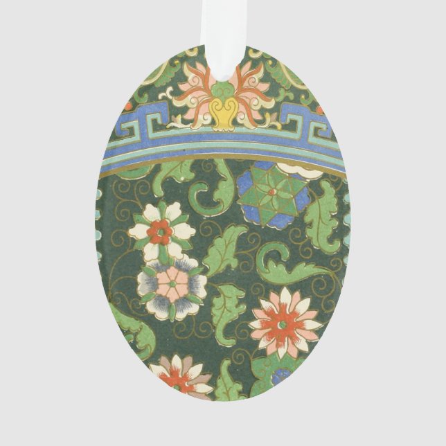 Cloisonne China Patter Asian Oriental Ornament (Rückseite)