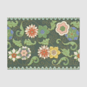 Cloisonne China Patter Asian Oriental Seidenpapier