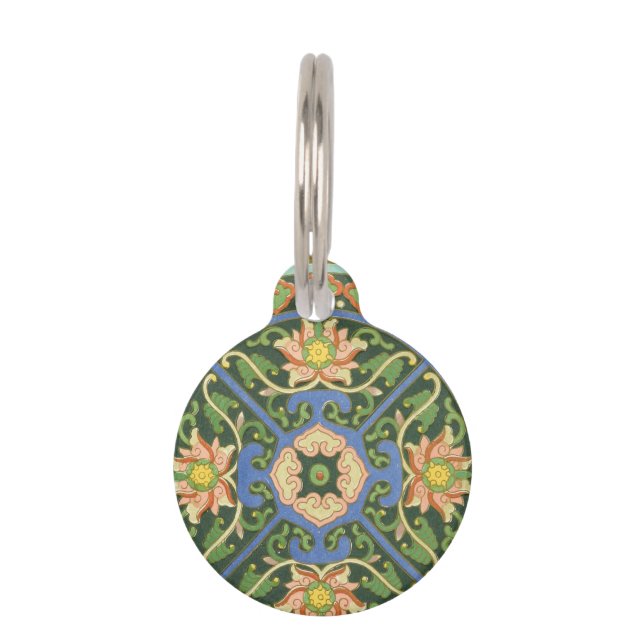 Cloisonne China Patter Asian Oriental Tiernamensmarke (Vorderseite)
