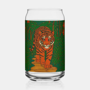 Cloisonne Kunst Tiger auf dem Dschungelpfad Dosenglas