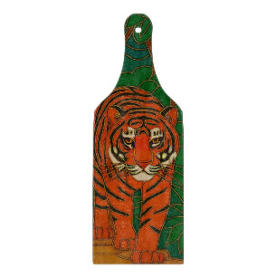 Cloisonne-Kunst Tiger auf dem Dschungelpfad Schneidebrett