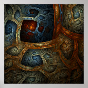 "Cloistered Worlds" Fine Art Print Poster