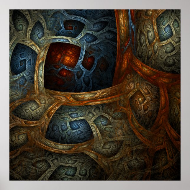 "Cloistered Worlds" Fine Art Print Poster (Vorne)