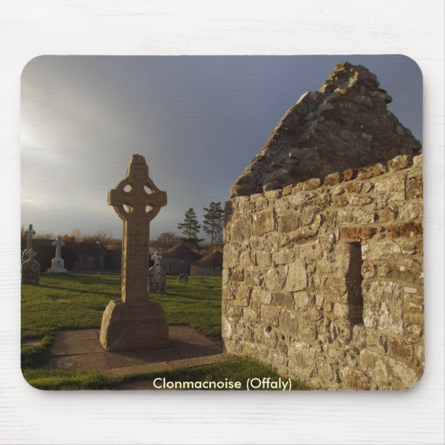 Clonmacnoise keltisches Kreuz Mousepad (Vorne)